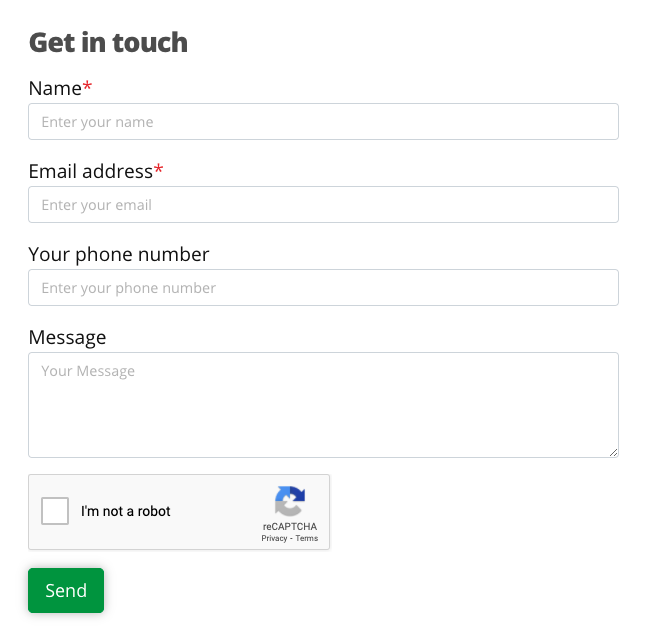 Calendly contact form